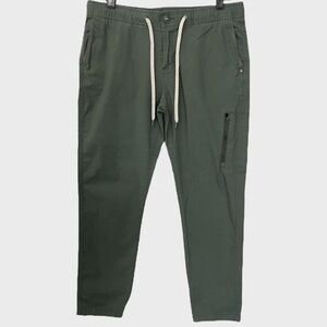 Vuori Women's Green Ripstop Pants Large Slim Fit Athletic Stretch
